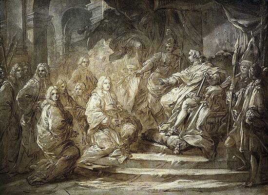 Wall Art - Photograph - Paris Politicians Meeting Louis Xv by Everett