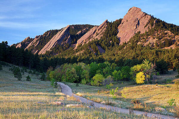 Wall Art - Photograph - Path To Boulder Colorado Flatirons by Beklaus