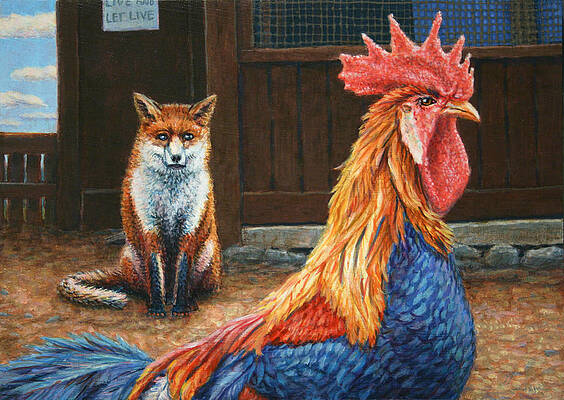 Wall Art - Painting - Peaceful Coexistence by James W Johnson