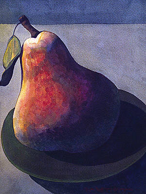 Wall Art - Painting - Pear by Lynda Hoffman-Snodgrass