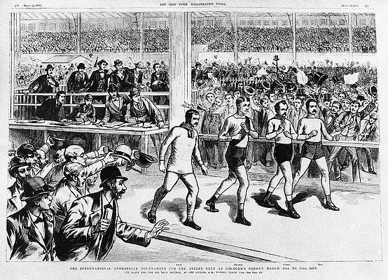 Wall Art - Painting - Pedestrian Race, 1879 by Granger