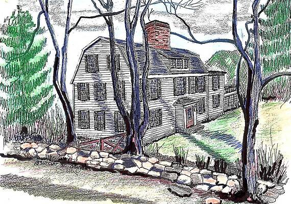 Old Farm House Drawings Fine Art America