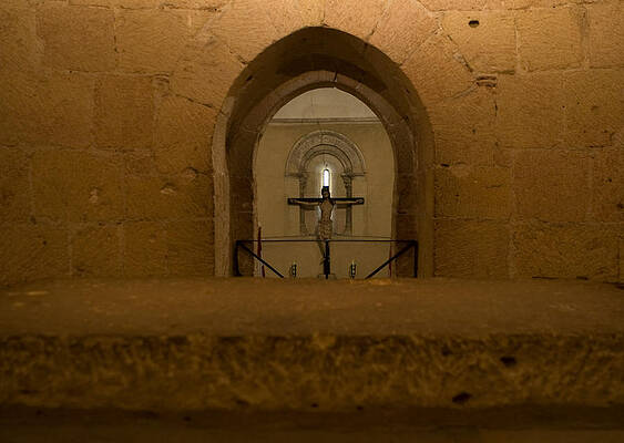 Wall Art - Photograph - Peek From the Templar Altar by Lorraine Devon Wilke