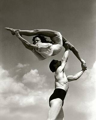  Photograph - Peggy Taylor Practicing Her Routine With An by Lusha Nelson