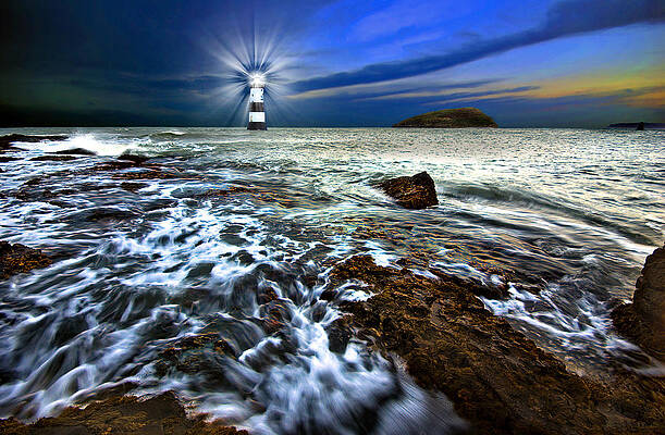 penmon light and puffin island by Meirion Matthias penmon light and puffin island by Meirion Matthias