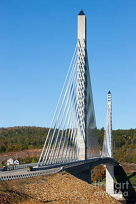 Wall Art featuring the photograph Penobscot Narrows Bridge I by Clarence Holmes