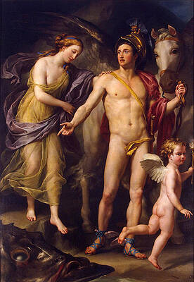 Perseus And Andromeda Print by Anton Raphael Mengs