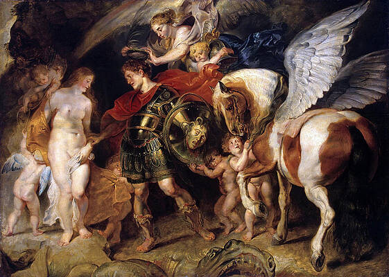 Perseus And Andromeda Print by Peter Paul Rubens