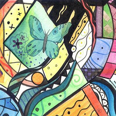 Wall Art - Painting - Persistence of Form by Helena Tiainen