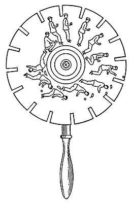 Wall Art - Drawing - Phenakistoscope by Granger