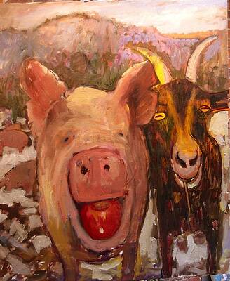 Pig and Goat by Paul Emory Pig and Goat by Paul Emory