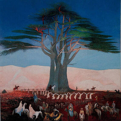 Tivadar Kosztka Csontvary Art - Pilgrimage to the Cedars of Lebanon by Tivadar Kosztka Csontvary