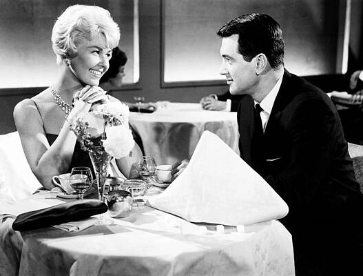 Wall Art - Photograph - Pillow Talk, From Left, Doris Day, Rock by Everett