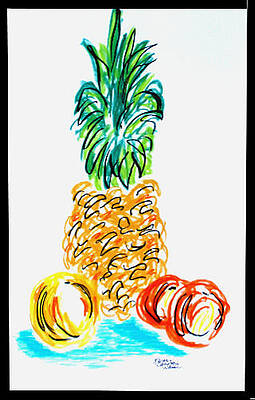 Pineapple Study No. 1 by Karen Camden Welsh Pineapple Study No. 1 by Karen Camden Welsh