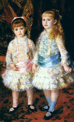 Pink and Blue. The Cahen d'Anvers Girls Print by Pierre-Auguste Renoir
