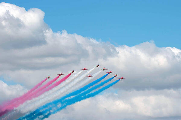 Wall Art - Photograph - Planes Fly In Airshow by Science Source