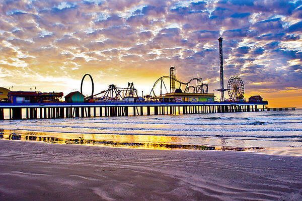 Pleasure Pier at Dawn by John Collins Pleasure Pier at Dawn by John Collins