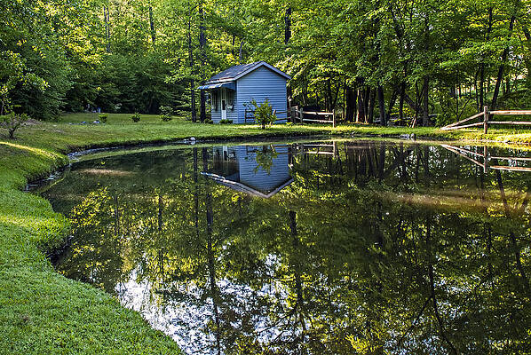 Pond House Reflection by Michael Whitaker Pond House Reflection by Michael Whitaker