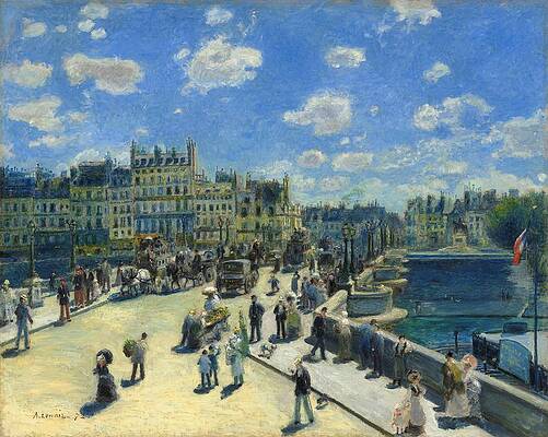 Pont Neuf Paris Print by Pierre-Auguste Renoir