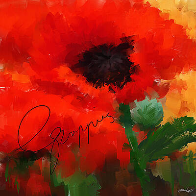 Wall Art - Painting - Poppies by Lourry Legarde