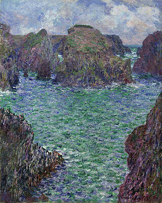 Port-Goulphar. Belle-Ile Print by Claude Monet