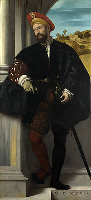 Portrait of a Man Print by Moretto da Brescia