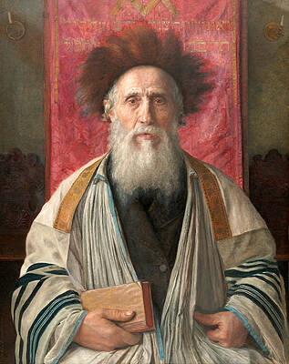 Portrait of a Rabbi Print by Isidor Kaufmann