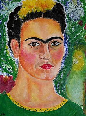 Portrait of Frida Kahlo zapotec icon by Cindy MILLET Portrait of Frida Kahlo zapotec icon by Cindy MILLET