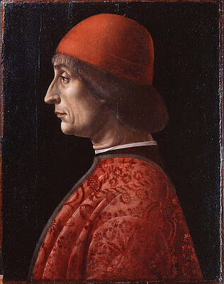 Portrait of Giovanni Francesco Brivio Print by Vincenzo Foppa
