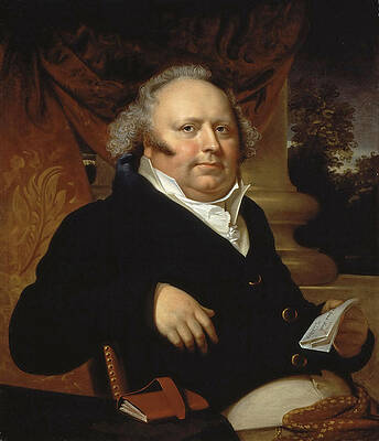 Portrait of Jacob Gerard Koch Print by Rembrandt Peale
