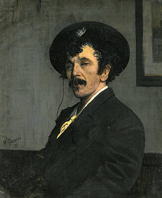 Portrait of James Abbott McNeill Whistler Print by Walter Greaves