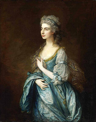Portrait of Lady Rodney nee Anne Harley Print by Thomas Gainsborough