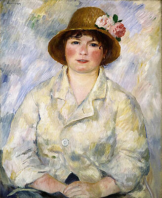 Portrait of Madame Renoir Print by Pierre-Auguste Renoir
