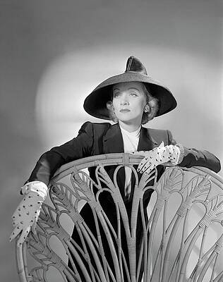 Wall Art - Photograph - Portrait Of Marlene Dietrich by Horst P. Horst