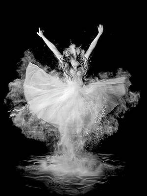 Wall Art - Photograph - Powder Burst by Pauline Pentony Ba