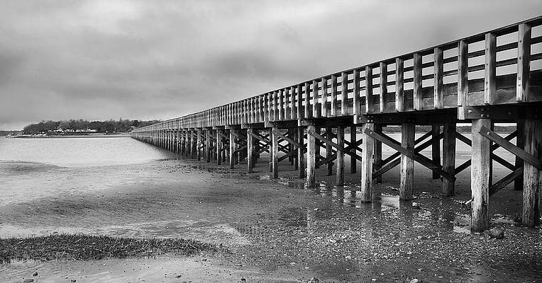 Wall Art - Photograph - Powder Point Bridge Duxbury by Steven David Roberts