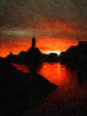 Powell Sunset by David Hansen Powell Sunset by David Hansen