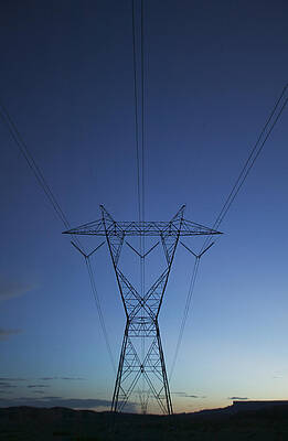 Wall Art - Photograph - Power Lines And Utility Poles by Mark Harmel
