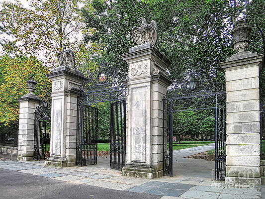 Grand Stone Entrance Gates Wall Art