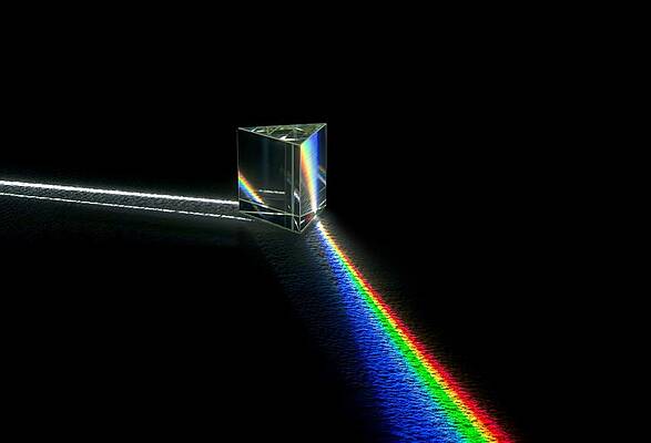 Wall Art - Photograph - Prism And Spectrum by Science Photo Library