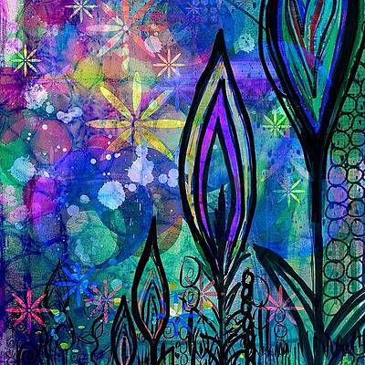 Wall Art - Photograph - #procreate #ipadart  #garden Have A by Robin Mead