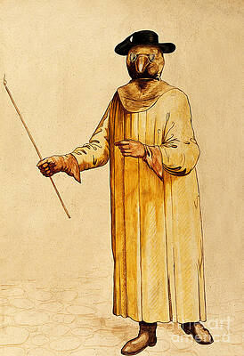 Wall Art - Photograph - Protective Suit For Plague, 17th Century by Science Source