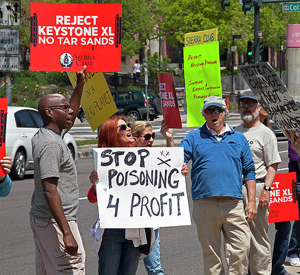 Wall Art - Photograph - Protest Against Keystone Xl Pipeline by Science Photo Library