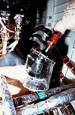 Wall Art - Photograph - Prototype Air/water Filter On Test by Science Photo Library
