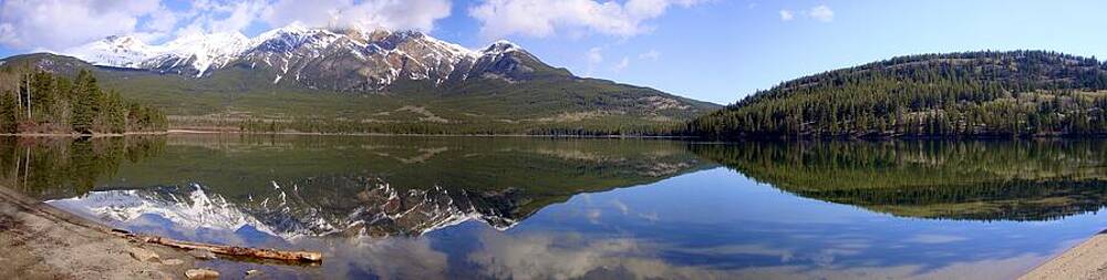 Pyramid Lake Mountain Reflections - Jasper, Alberta by IAN MCADIE Pyramid Lake Mountain Reflections - Jasper, Alberta by IAN MCADIE