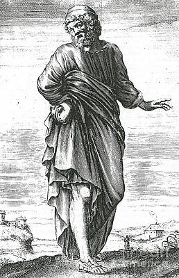 Wall Art - Photograph - Pyrrho, Ancient Greek Philosopher by Science Source