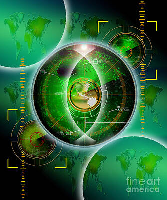 Wall Art - Photograph - Radar Earth by Mike Agliolo