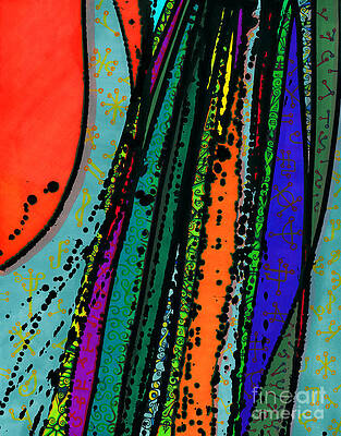 Wall Art - Drawing - Rain At My Window by Joey Gonzalez