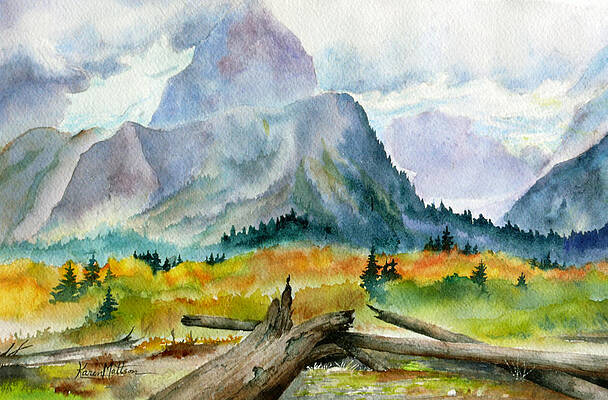 Little Susitna River Rocks Painting by Karen Mattson - Fine Art America