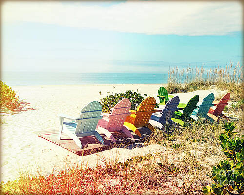 Rainbow of Adirondack Chairs IIII by Chris Andruskiewicz Rainbow of Adirondack Chairs IIII by Chris Andruskiewicz